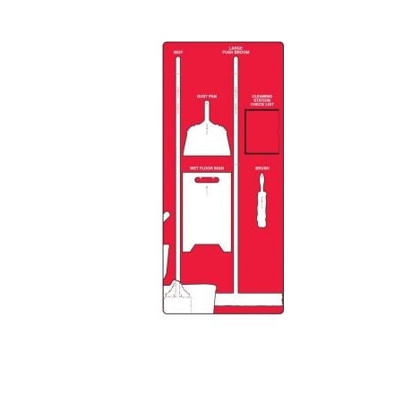 Accuform Clean & Mop Store-Boards Combo Kit, PSB109RDWT PSB109RDWT